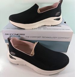 New SKECHERS Women's Arch Comfort Slip On Athletic Shoes Sneaker