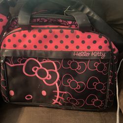 Loungefly Loves Hello Kitty Polka Dot Duffle Travel Bag 2011