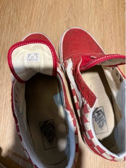 Red chequered vans