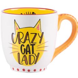 Crazy Cat Lady Brightly Colored Pet Lover's Hand Made Coffee Mugs