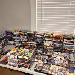 Lot of 450+ new VHS tapes