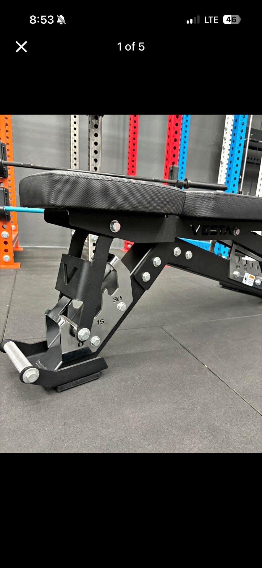 Adjustable Workout Bench - 1,000lb Weight Capacity - 11-gauge steel