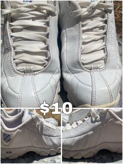 K-Swiss White Leather Sneakers