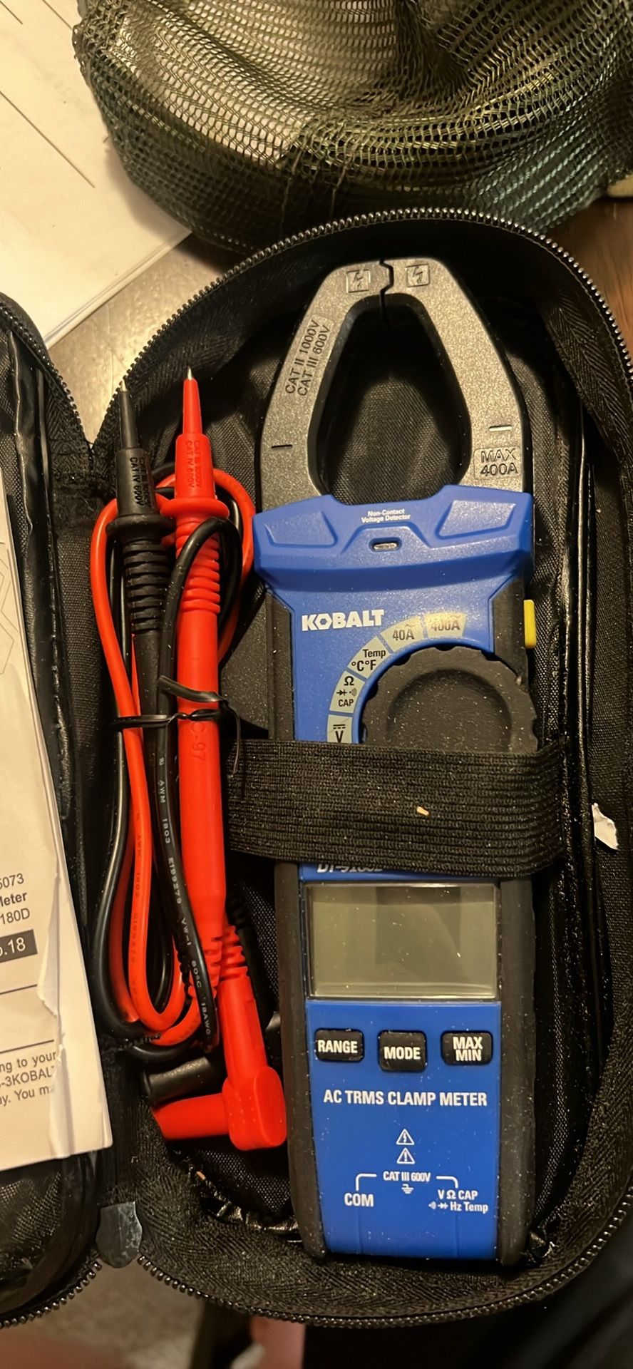 Kobalt Clip Meter Works Great