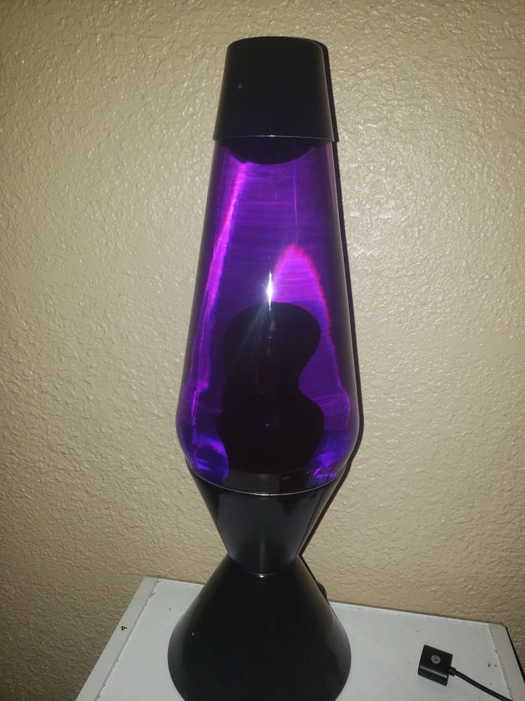 Black and Purple Lava Lamp
