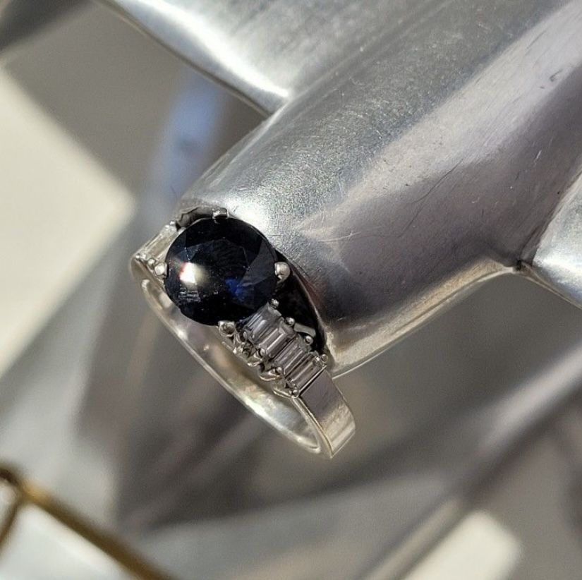 Real White Gold Diamond Engagement Ring