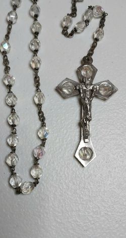 Vintage Iridescent Italian Rosary