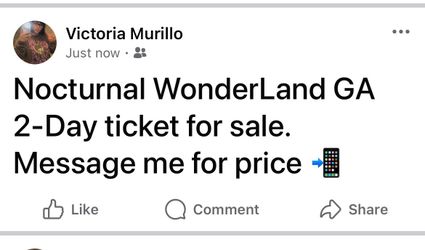 Nocturnal Wonderland  GA 2-day ticket 2026