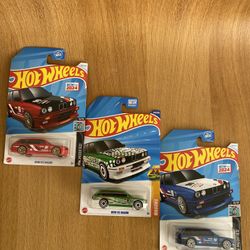 Hot Wheels BMW M3 Wagon 🅱️Ⓜ️W (Lot of 3)