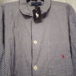 New Ralph Lauren Men's PJ Shirt Only Sz L