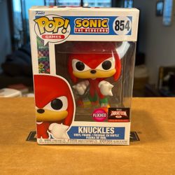 Knuckles Sonic The Hedgehog Flocked, 2022 Target Con Funko Pop