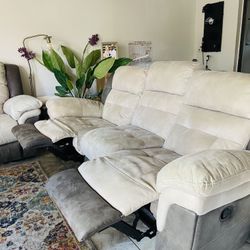 Reclining Couch and Loveseat