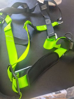 Safety Fall Protection Harness Green Black