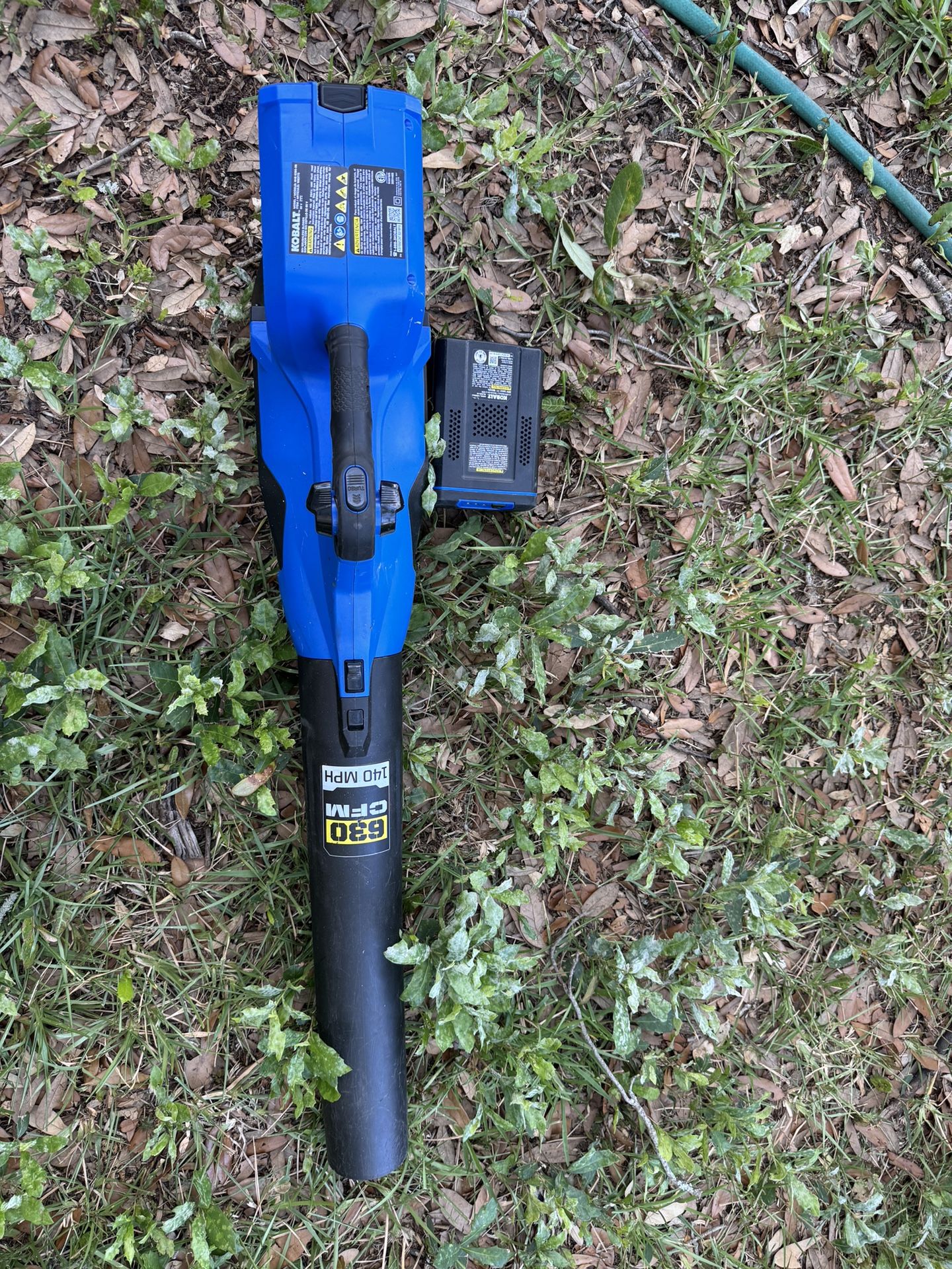 New Kobalt 600CFM 80v Hand Blower Complete With Battery/charger