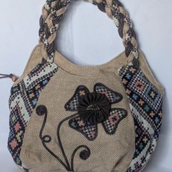 Hippie Style Linen Purse/Bag