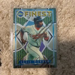 1995 Topps Finest Refractor #112 EDDIE MURRAY SP! INDIANS! HOF! TOUGH CARD!!