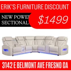 NEW SECTIONALS WITH POWER RECLINER 
