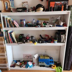 White Bookshelf 56" Wide x 57" High 
