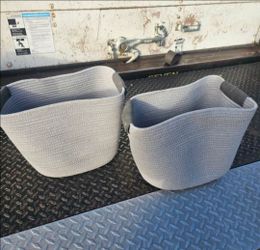 New 13-Inch Decorative Coiled Rope Basket  oval-shaped storage basket brings instant organization. Retails $17 at trgt! 2 For $15