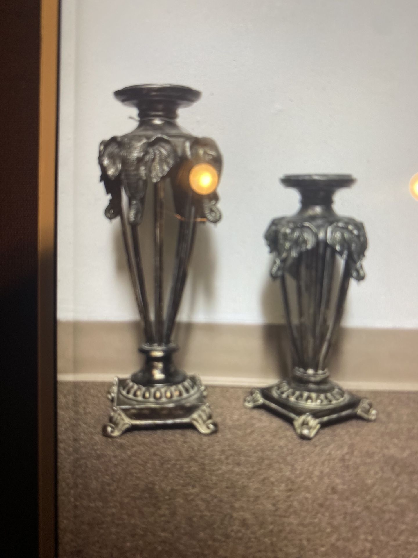 $60 candle set very beautiful antique