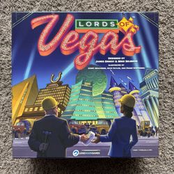 Lords Of Vegas Board Game w/Poker Chips