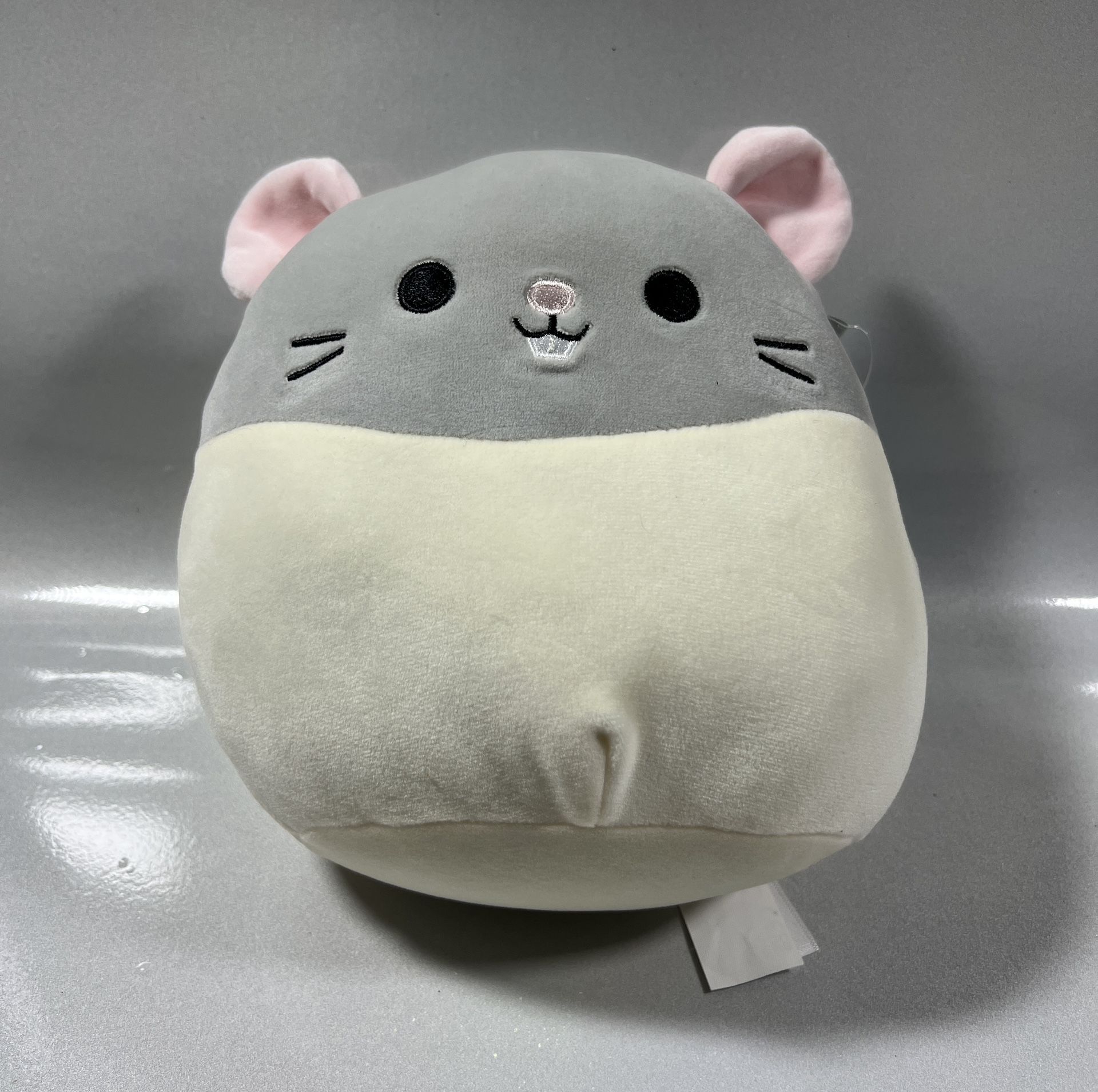 NWT Squishmallows 7.5" Rusty the Rat Plush Grey White 2023 Original Kellytoy