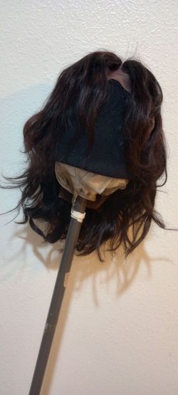 Dark Black Wavy Lace Front Wig
