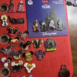 Disney Villains Pins Lot 