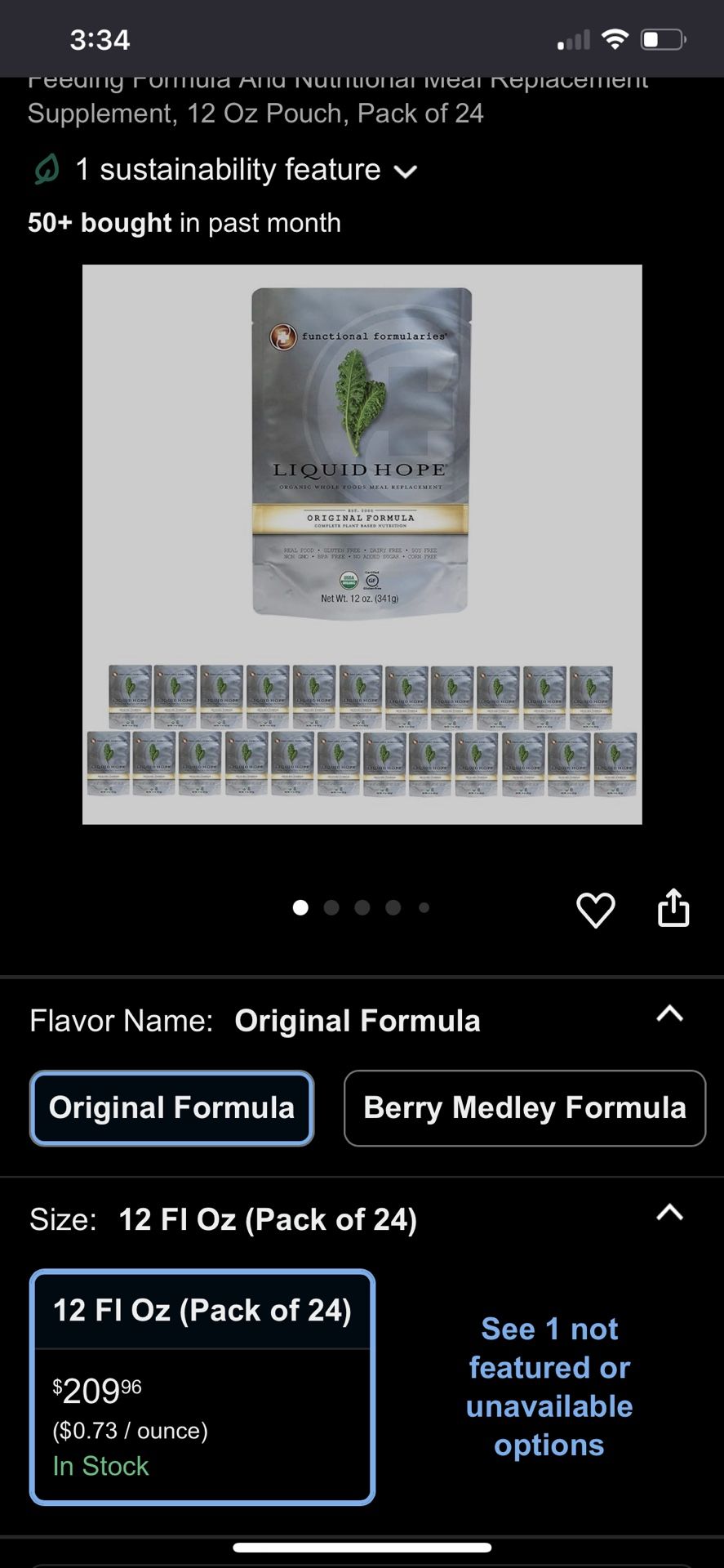 Liquid Hope Organic Whole Food Meal Replacement 