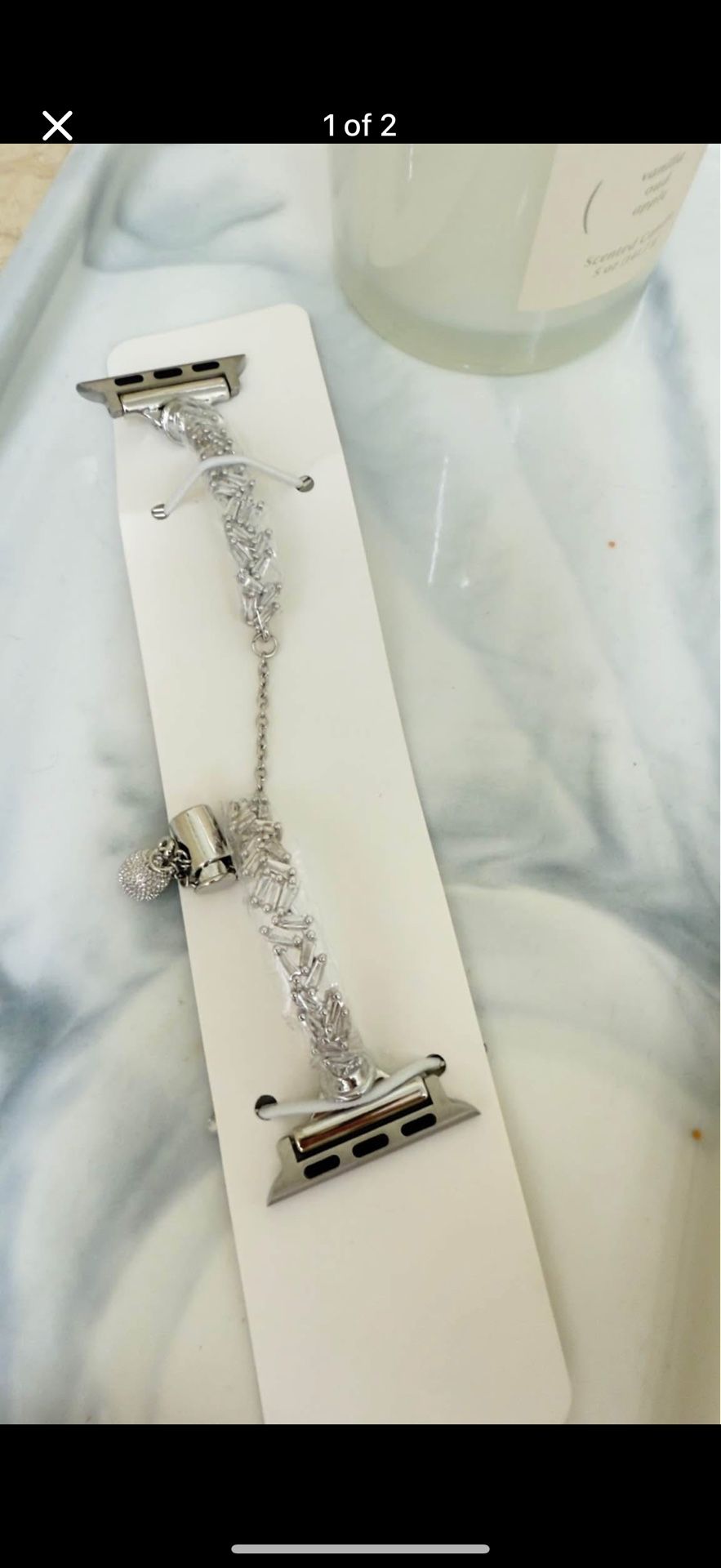 Elegant Crystal Chain Apple Watch Band – Fits 38/40/41mm (Brand New)