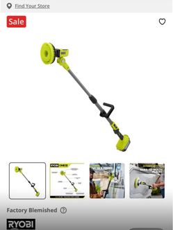 Telescoping power scrubber