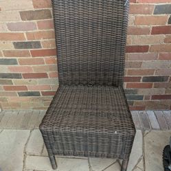 High Back Wicker (Style) Chair