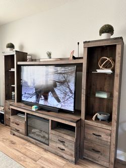 4-Piece Entertainment Center with 63'' TV Stand