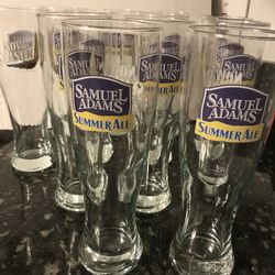 Samuel Adams Summer ale Now In Season glasses 12