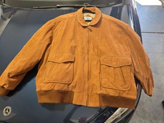 Suede Leather Coat 4X