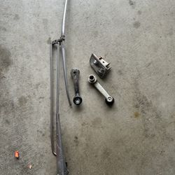 1971  two 1973 dodge charger Parts door handle window, crank windshield wiper