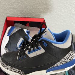 Air Jordan 3 Retro Blue-wolf Grey 