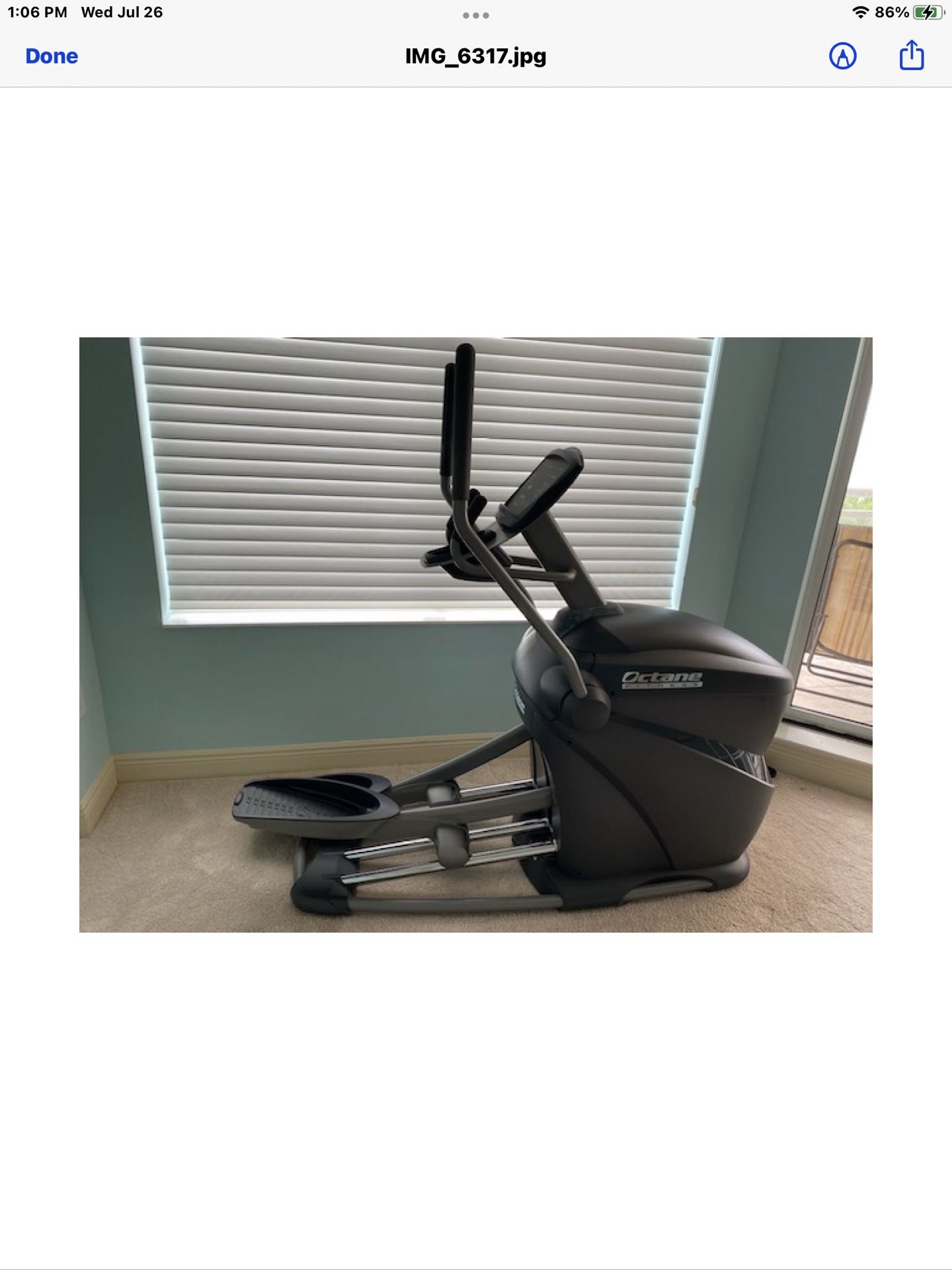 ***WILL DELIVER***OCTANE FITNESS Q35 ELLIPTICAL CROSSTRAINER EXERCISE EQUIPMENT