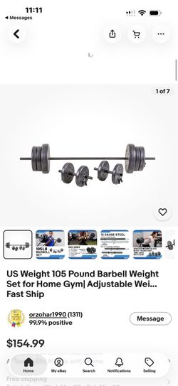 BARBELL SET 105LB