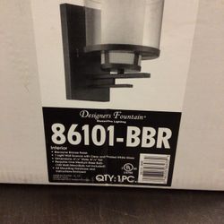 Designer Fountain interior 1 Light Wall 86101-BBR