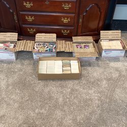 5 Boxes Of Lot Baseball Cards 