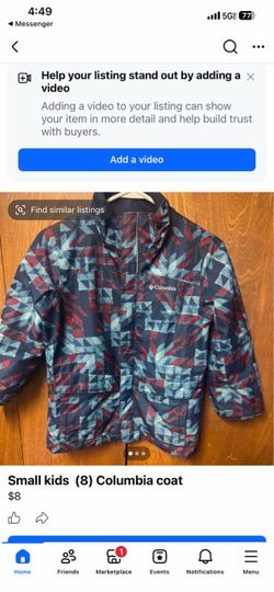 Columbia Kids Zip-Up Jacket size 8