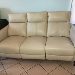 Contemporary Couches Rarely Used (FAUX LEATHER)