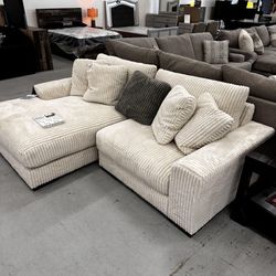 🍄 Lindyn 2 Pc Sofa | Sectional-Beige | Recliner Sofa | Leather Recliner | Loveseat | Couch | Sleeper| Living Room Furniture| Garden Furniture | Patio