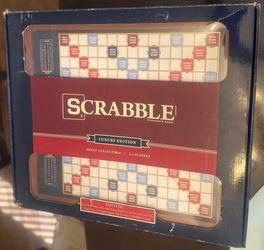 Gently used Scrabble Luxury Edition