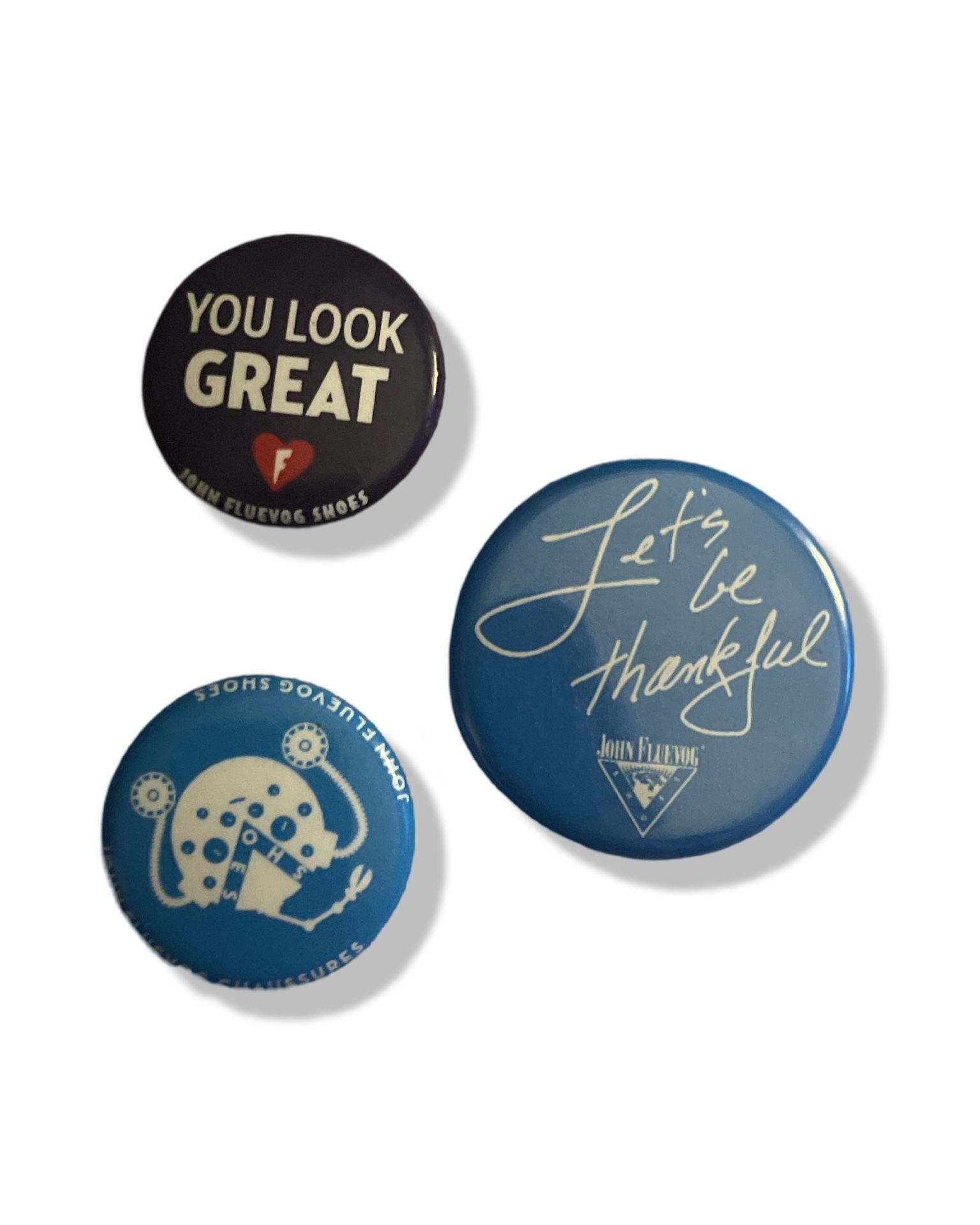 Lot of 3 Authentic Fluevog Buttons