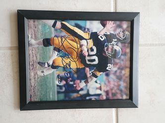 Rocky Bleier autographed photo