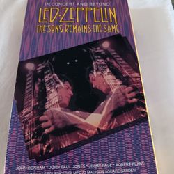 Led Zeppelin In Concert Vhs Tape