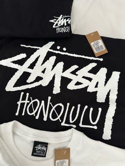 Stussy Honolulu Limited T Shirt Large Black & White