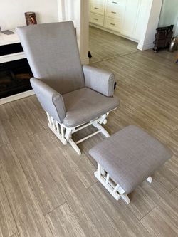 Glider Rocking Chair with Ottoman